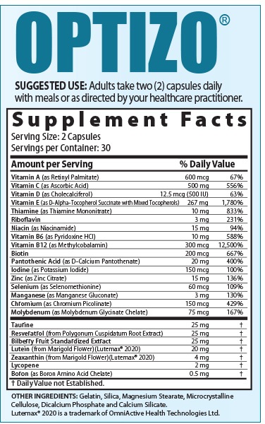 Optizo Ingredients